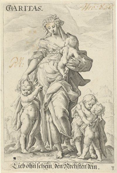 リーフデ (チャリティー) 慈善団体 (オブジェクトのタイトル) 作： Jacob Matham (attributed to)