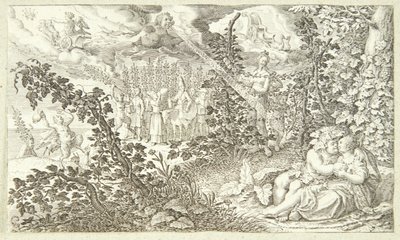 バッカスとアリアドネ 作： Jacob Matham