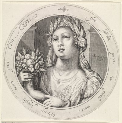セレスは宝庫に出会った Venus, Bacchus en Ceres (シリーズ名) 作： Jacob Matham