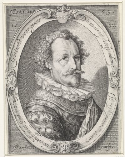 49歳の見知らぬ男の肖像 作： Jacob Matham