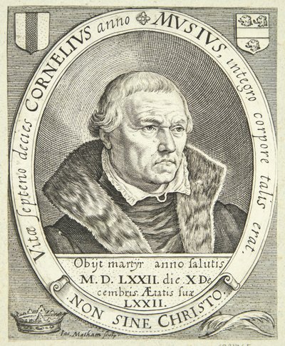 Cornelis Musiusの肖像 作： Jacob Matham
