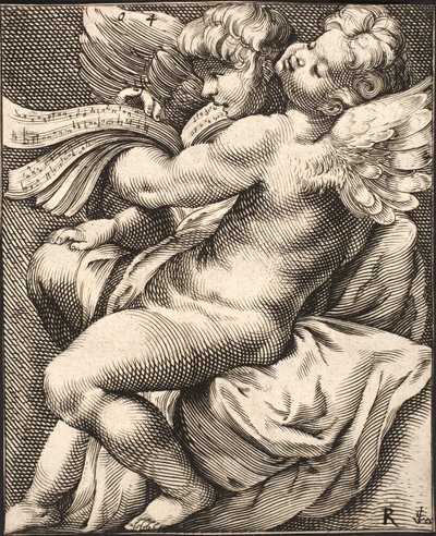 2 つの Putti の歌 作： Jacob Matham