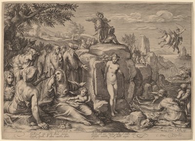 ペルセウスとアンドロメダ 作： Jacob Matham after Hendrik Goltzius