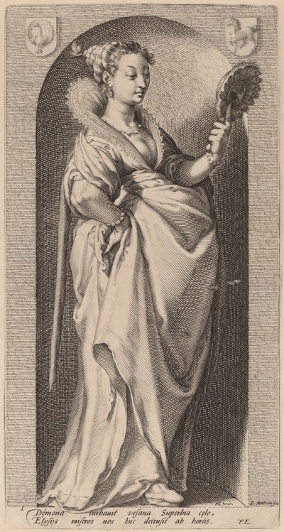 誇り 作： Jacob Matham after Hendrik Goltzius