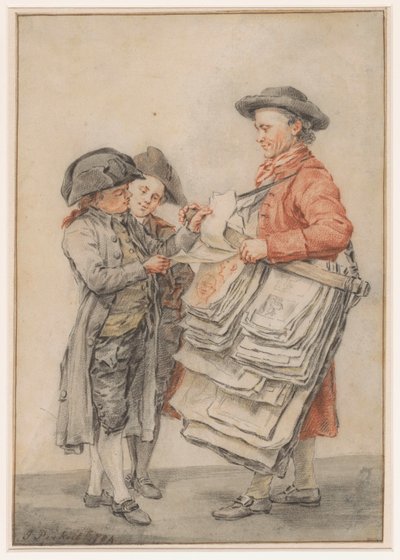 De prentverkoper 作： Jacob Perkois (signed by artist)