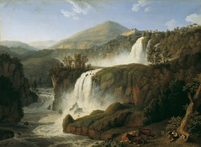 ローマ近郊のチボリの大滝 作： Jacob Philipp Hackert