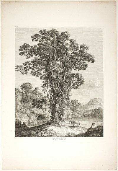ナポリ王国で描かれたスイートIVの景色から、ラカヴァの近く 作： Jacob Philipp Hackert