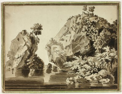 岩と水 作： Jacob Philipp Hackert