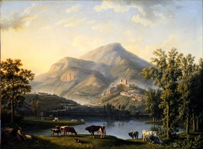 Veduta d&39;Itri（イトリの景色を望む風景） 作： Jacob Philipp Hackert
