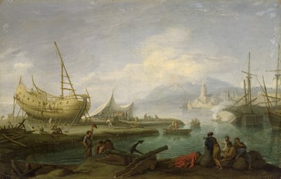 沿岸景観 作： Jacob Philippe Hackert