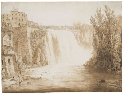 イゾラデルリリのカスカタグランデ、1793 作： Jacob Philippe Hackert