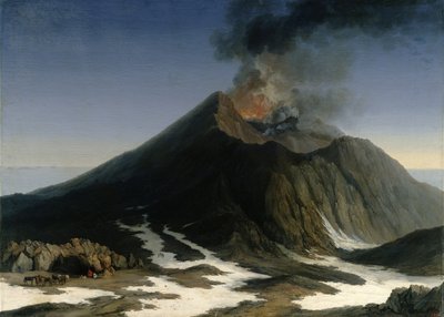 エトナ山の噴火 作： Jacob Philippe Hackert