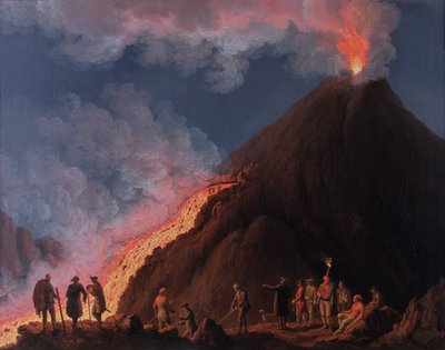 1774年のベスビオ山の噴火 作： Jacob Philippe Hackert