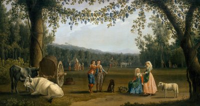 カルディテロ・エステートでの収穫に臨む英国王室の王子たち 作： Jacob Philippe Hackert