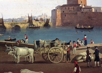 フィリップ・ハッケルト（1737-1807）によるトラニの港の眺め 作： Jacob Philippe Hackert