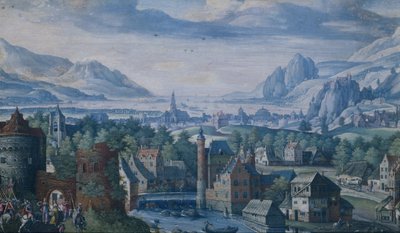 エフタの娘の物語のある風景 作： Jacob Savery (I)