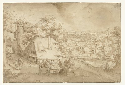 アブラハムとイサクのいる風景 作： Jacob Savery (I)