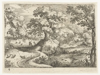 家の近くに旅行者がいる風景 旅人のいる六つの風景（連載タイトル） 作： Jacob Savery (I)
