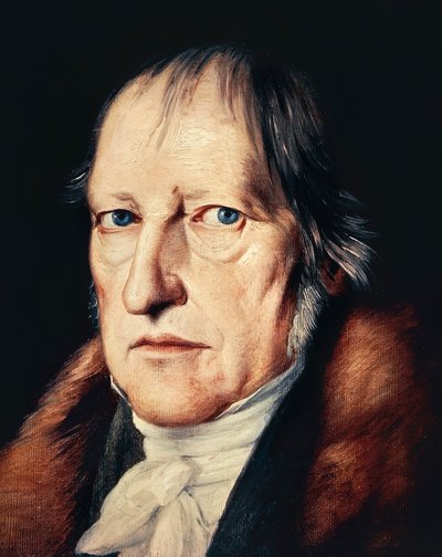 ゲオルク・ヴィルヘルム・フリードリヒ・ヘーゲルの肖像 作： Jacob Schlesinger