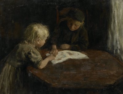 絵本を持つ子どもたち 作： Jacob Simon Hendrik Kever