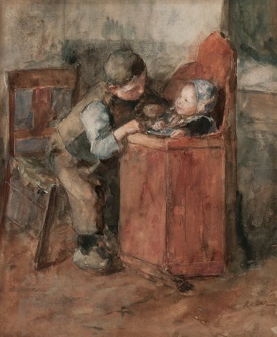 兄弟愛（紙にトイレ） 作： Jacob Simon Kever