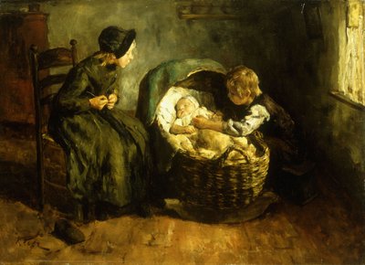 赤ちゃんを見守る、 作： Jacob Simon Kever