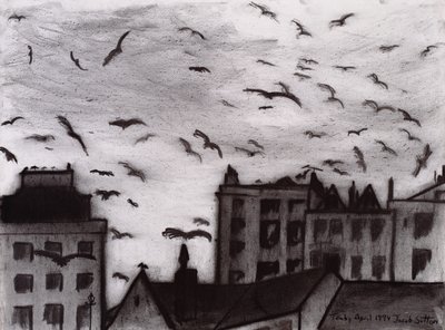 テンビー、1994（紙に木炭） 作： Jacob Sutton