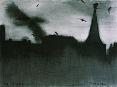 テンビー、1994（紙に木炭） 作： Jacob Sutton