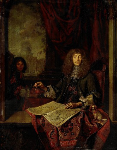 Carel Quina (1622-89)、聖墳墓の騎士、アムステルダム生まれのアジア探検家の肖像 作： Jacob Toorenvliet