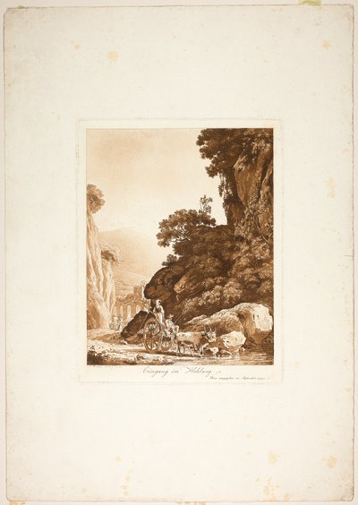 狭い峠への入り口 作： Jacob Wilhelm Mechau