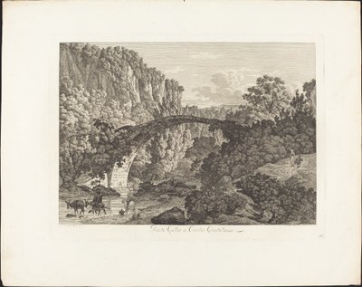 チヴィタ カステリャーナのセリオ橋 作： Jacob Wilhelm Mechau