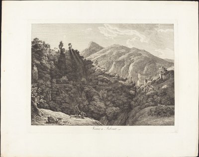 スビアコ付近 作： Jacob Wilhelm Mechau
