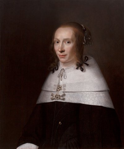 若い女性の肖像画、1654 作： Jacob Willemsz Delff