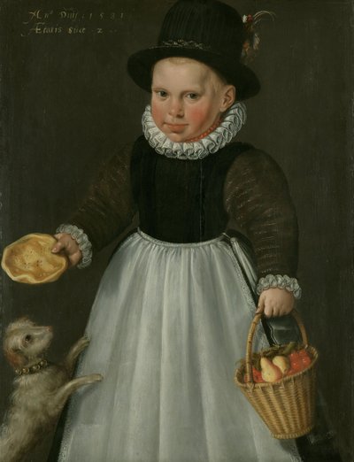 少年の肖像 作： Jacob Willemszoon the Elder Delff