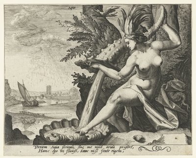水のエレメント アクア（オブジェクトのタイトル） The Four Elements (シリーズタイトル) 作： Jacob de Gheyn (II) (attributed to)