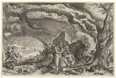 魔女の安息日 作： Jacob de Gheyn (II) (attributed to workshop of)
