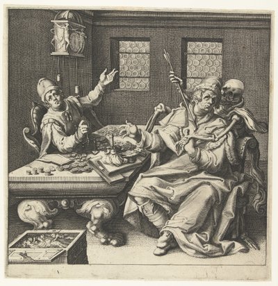 金秤と死 作： Jacob de Gheyn (II) (workshop of)
