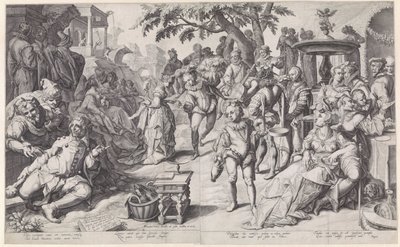 放蕩息子はお金を浪費する 作： Jacob de Gheyn (II)