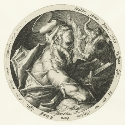 福音伝道者ルカ 四人の伝道者（シリーズタイトル） 作： Jacob de Gheyn (II)