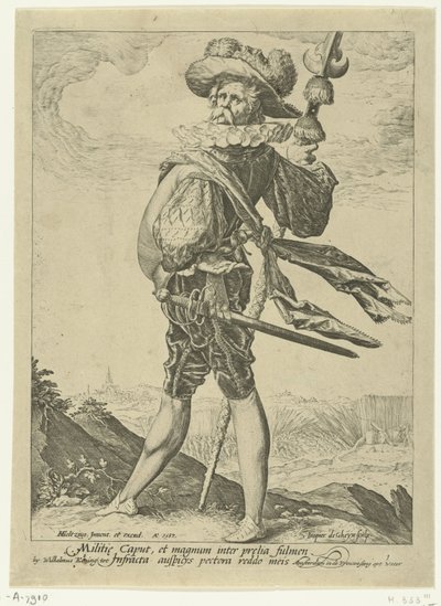大佐 将校と兵士（シリーズタイトル） 作： Jacob de Gheyn (II)