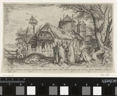 農場でのロマのある風景 風景（シリーズタイトル） 作： Jacob de Gheyn (II)