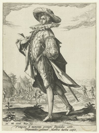 会計 将校と兵士（シリーズタイトル） 作： Jacob de Gheyn (II)