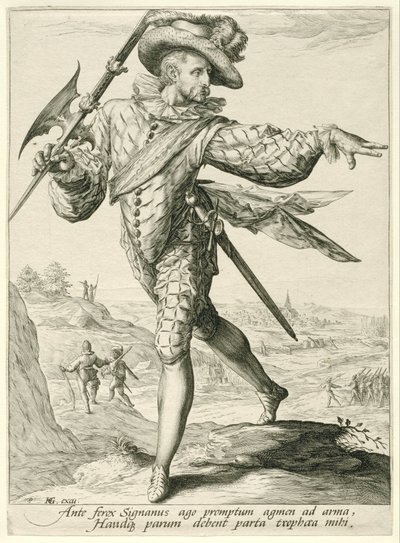 軍曹 将校と兵士（シリーズタイトル） 作： Jacob de Gheyn (II)