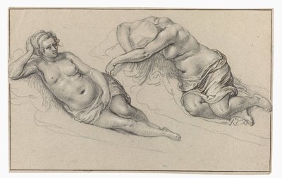 ヌード女性の2つの研究 作： Jacob de Gheyn (II)