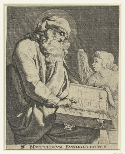 伝道者マテウス S. Matthaeus Evangelista (オブジェクトのタイトル) 作： Jacob de Gheyn (III)