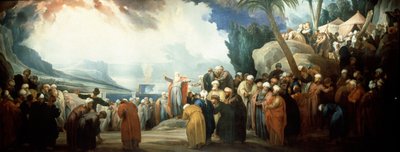 モーセ、七十人長老評議会を選出する 作： Jacob de Wit