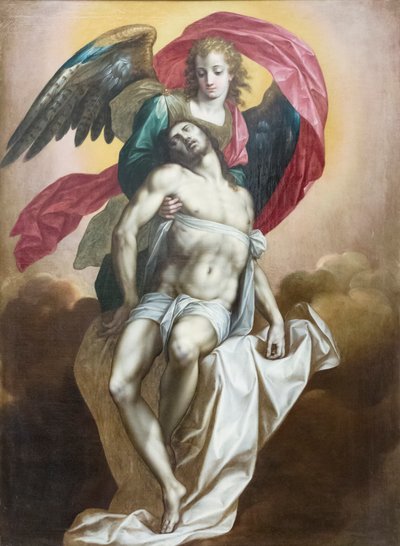 Kuollut Kristus enkelin tukemana 作： Jacob de the Elder Backer