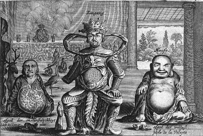 長寿の神「寿星」をはじめとする中国の神々（在中国オランダ大使館の記録より 作： Jacob van Meurs