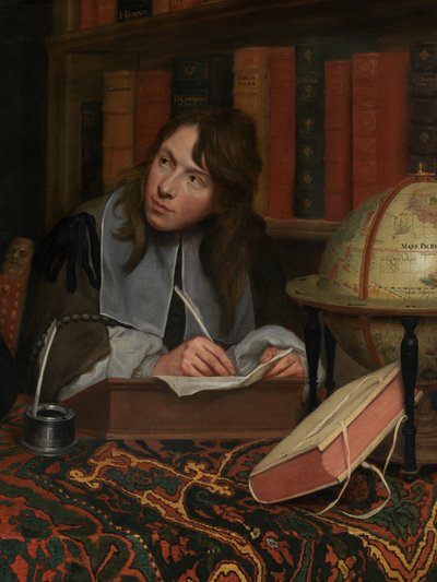 彼の秘書と神学者の肖像画の詳細 作： Jacob van Oost