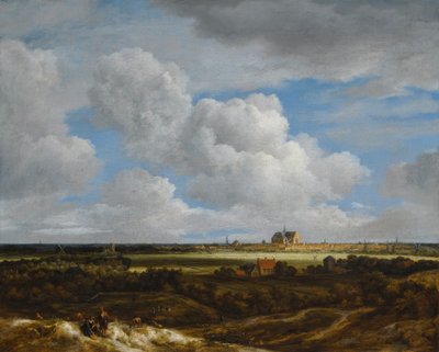 ドイツ語：Blick auf Haarlem ハーレムの眺め（Haerlempje） 作： ヤコブ・ファン・ロイスダール